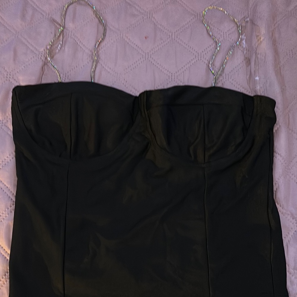 Elegant Black Strapless Dress